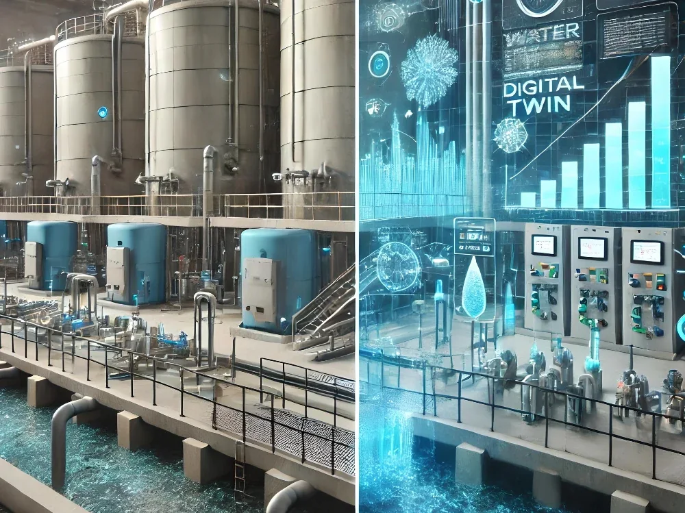 AI-enabled digital twin visualization for water and wastewater utility infrastructure